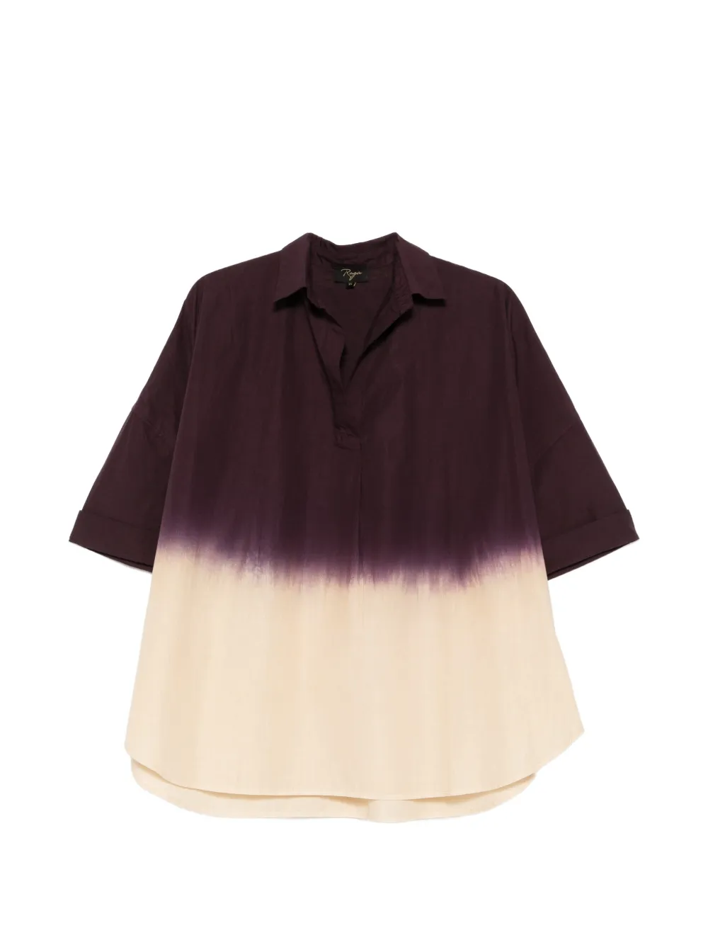RAGA V-neck short-sleeve shirt - Violett