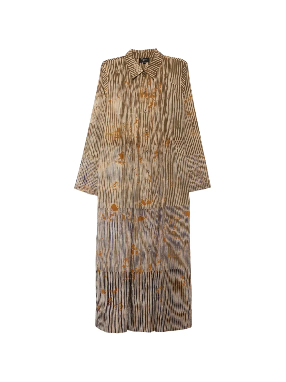 YAVI striped abstract-print dress - Toni neutri