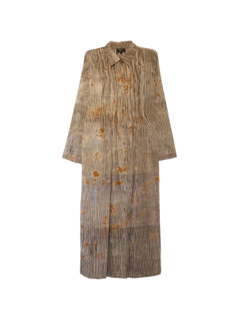 YAVI striped abstract-print dress
