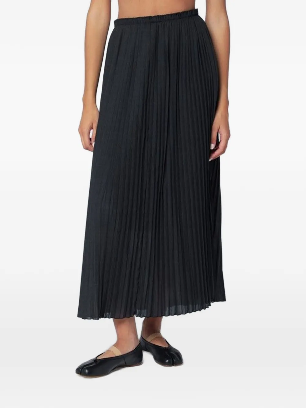 MARK KENLY DOMINO TAN pleated midi skirt - Grigio