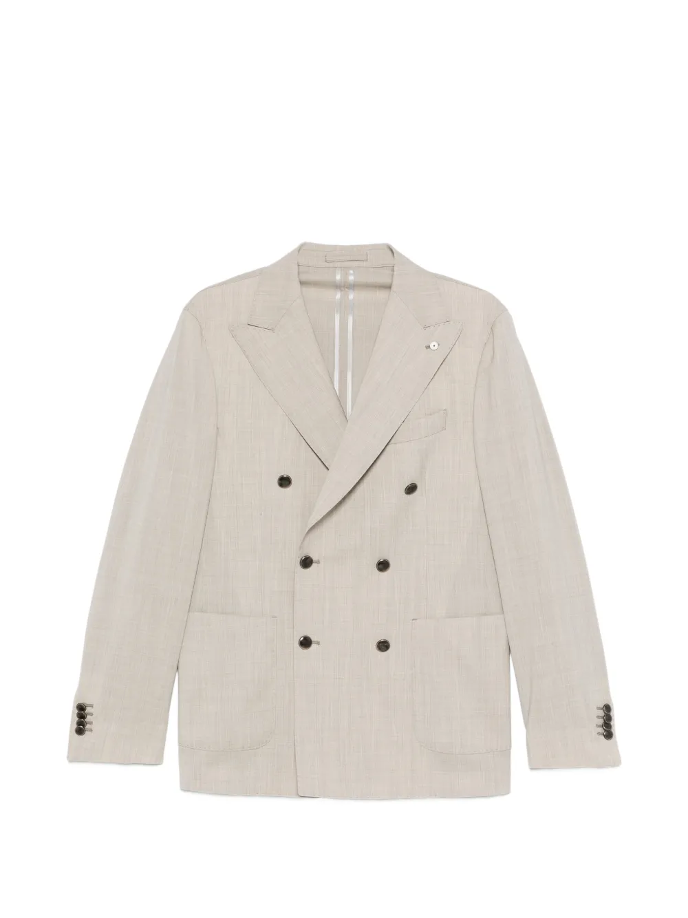 LUIGI BIANCHI MANTOVA double-breasted suit - Toni neutri