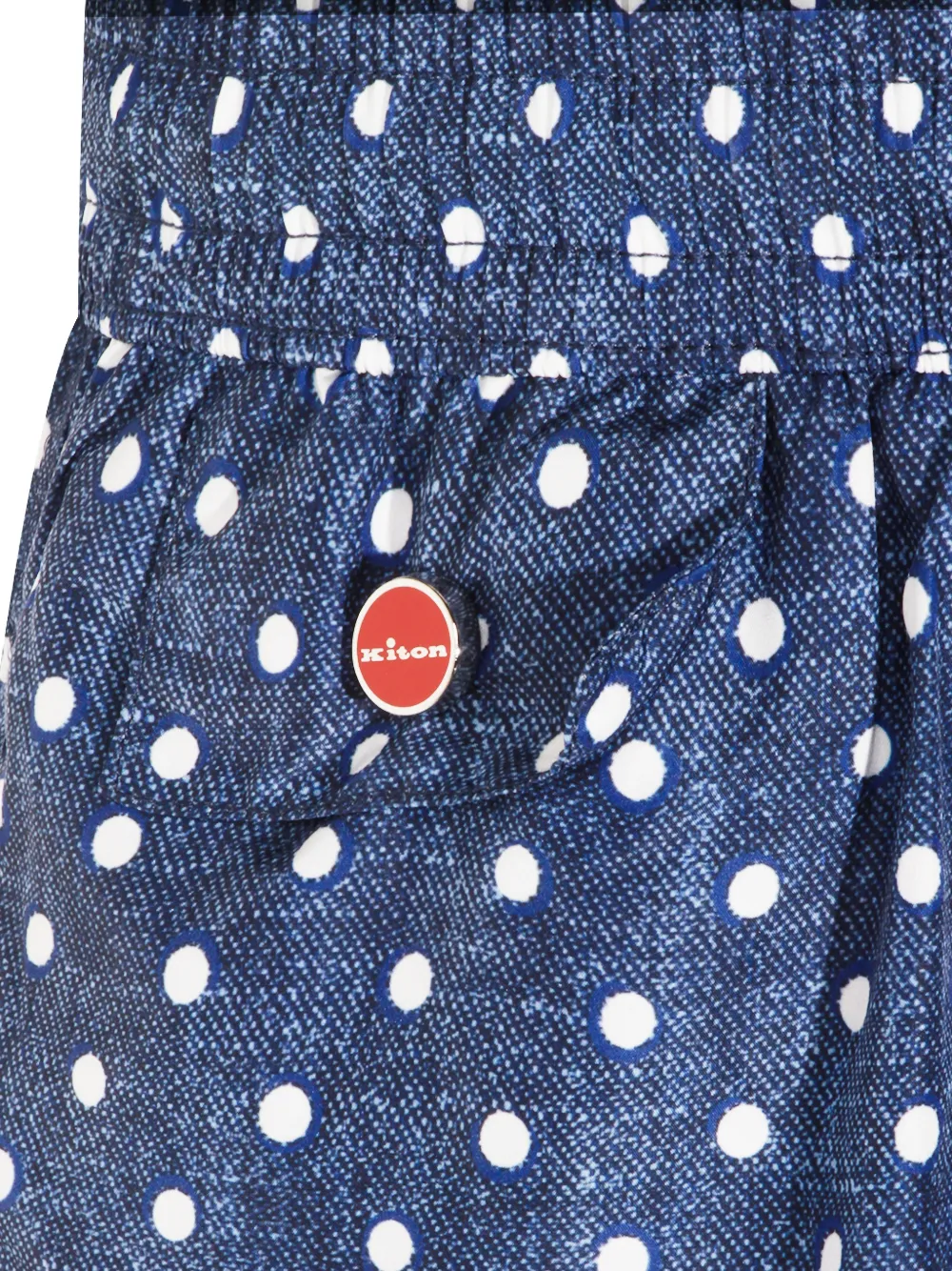  Kiton Polka-dot Swim Shorts - Blue 