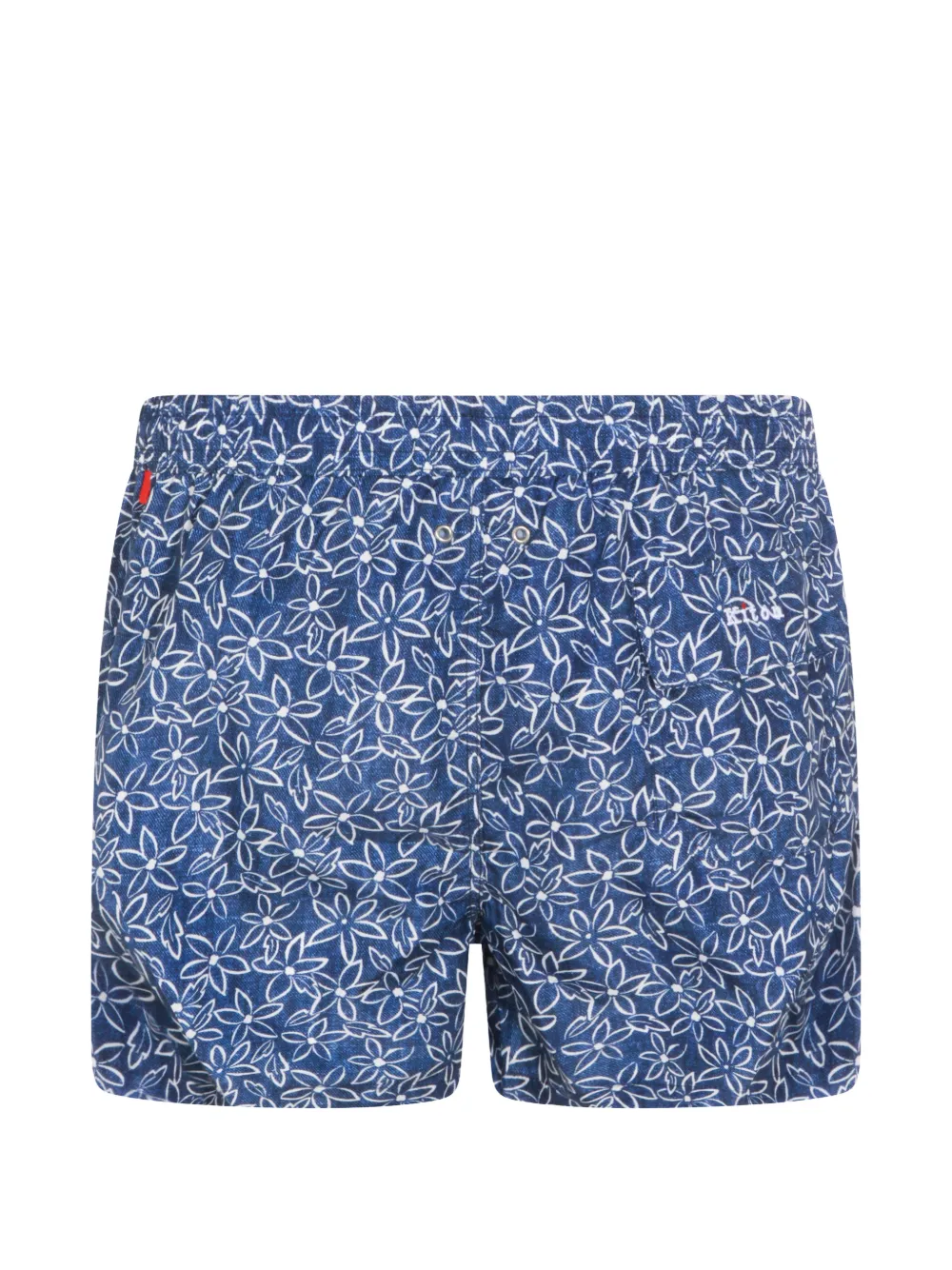  Kiton Floral-pattern Swim Shorts - Blue 
