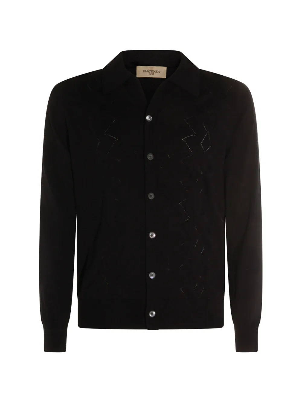 Piacenza Cashmere button patterned cardigan - Blu