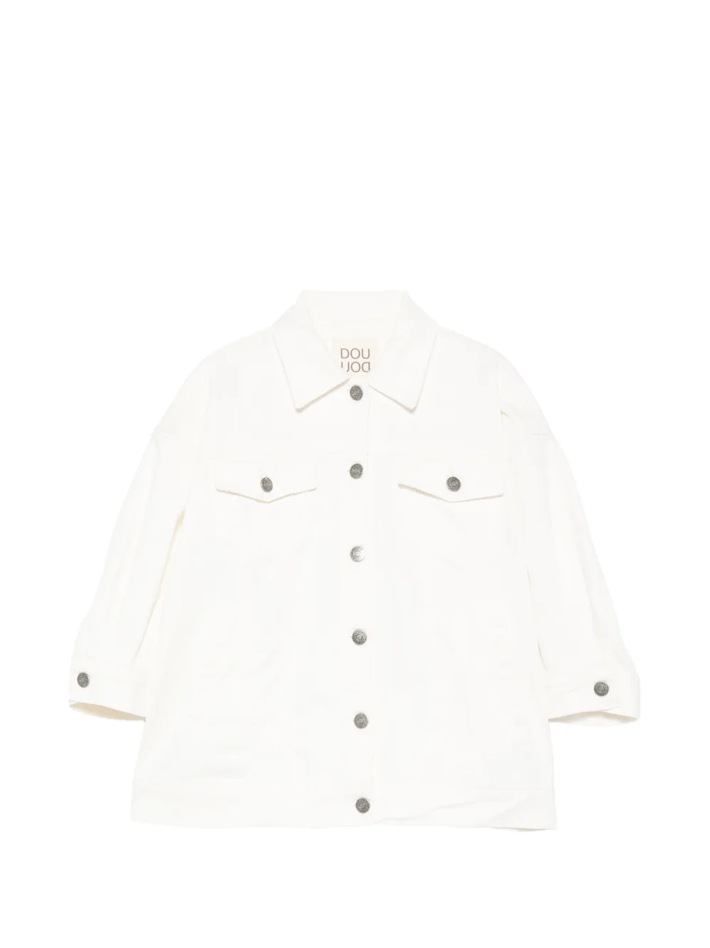 Douuod Kids pocket button jacket - Bianco
