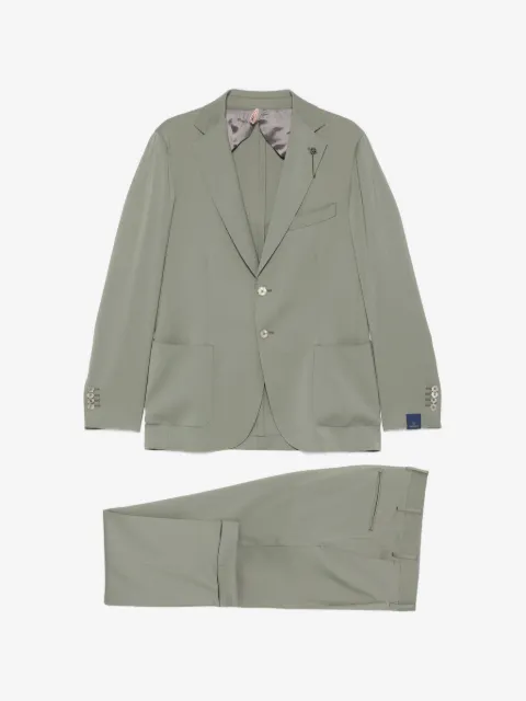 Santaniello traje con botones y bolsillo