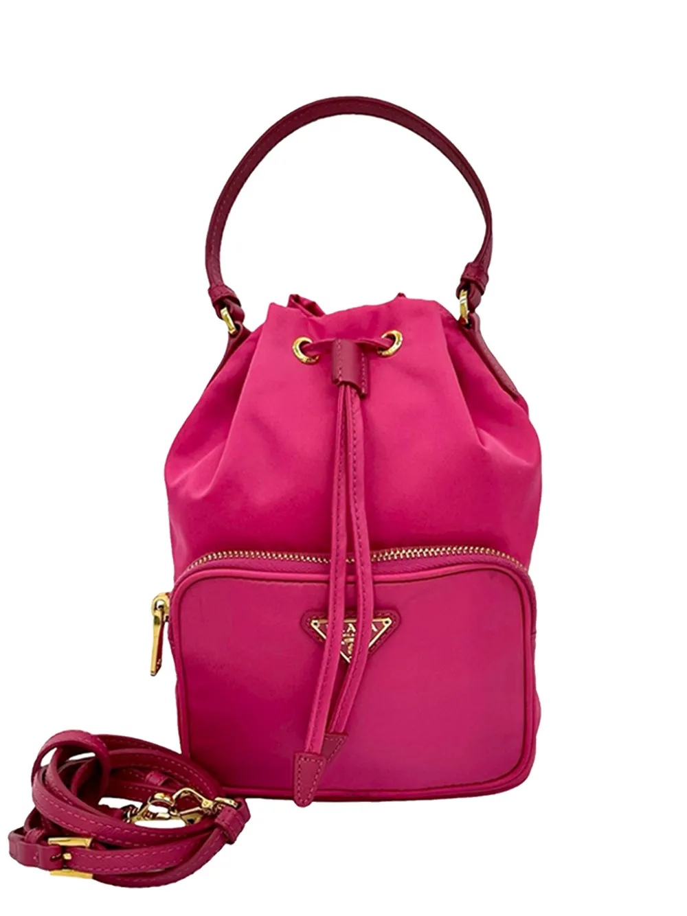 Prada Pre-Owned 2013-2026 Re-Nylon Duet bucket bag - Rosa