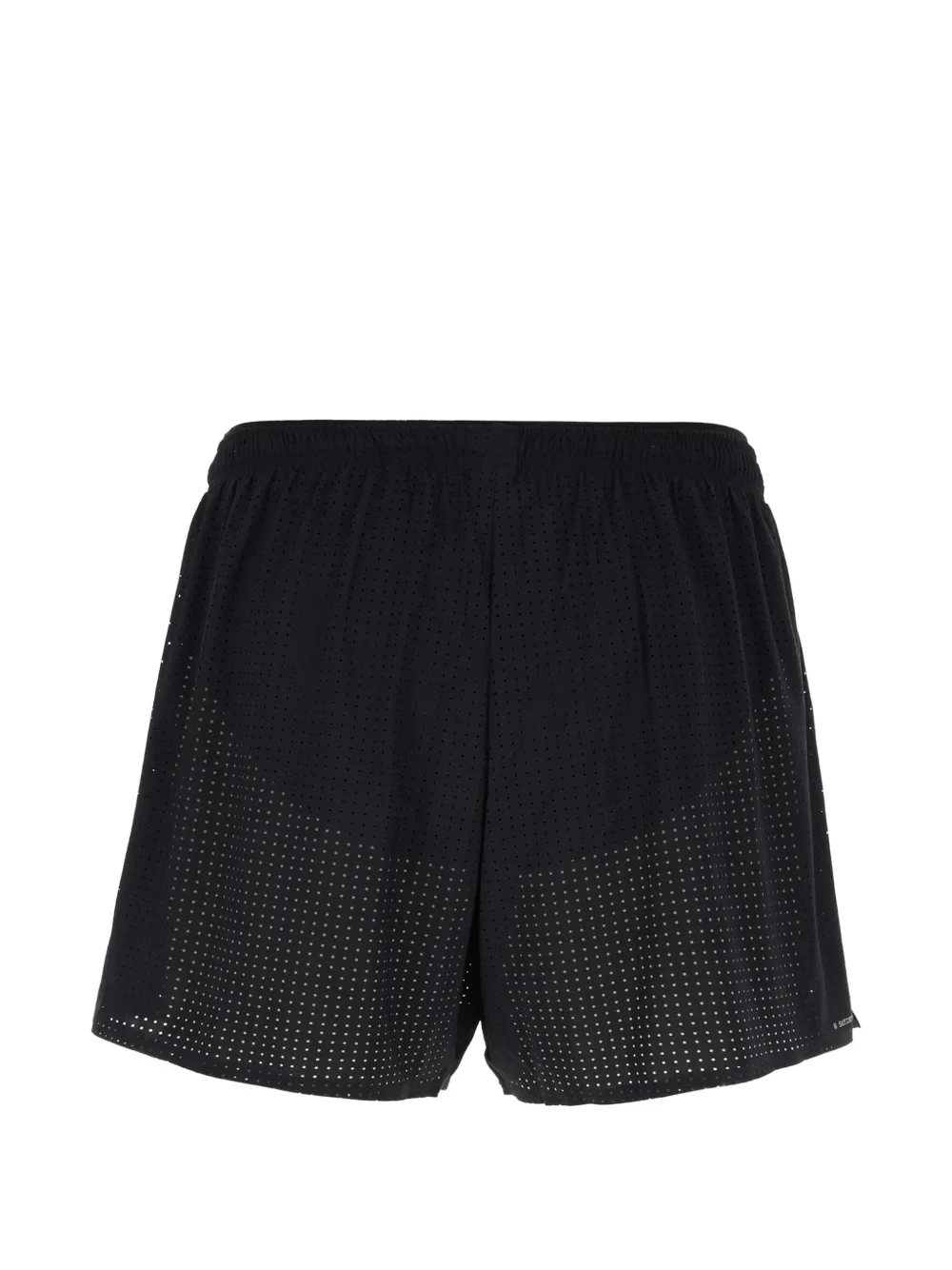 Satisfy Space-O™ 5-inch shorts met geperforeerde details Zwart