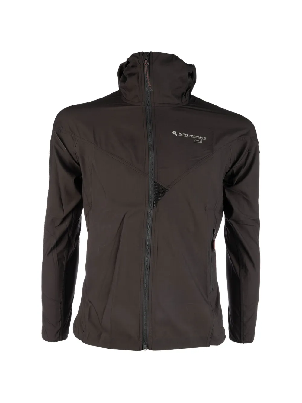 Klättermusen Eitre logo-print hooded jacket - Marrone