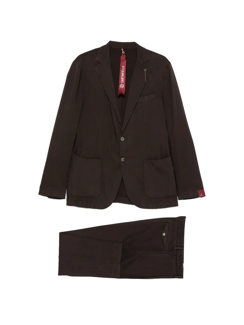 Santaniello pocket suit - Marrone