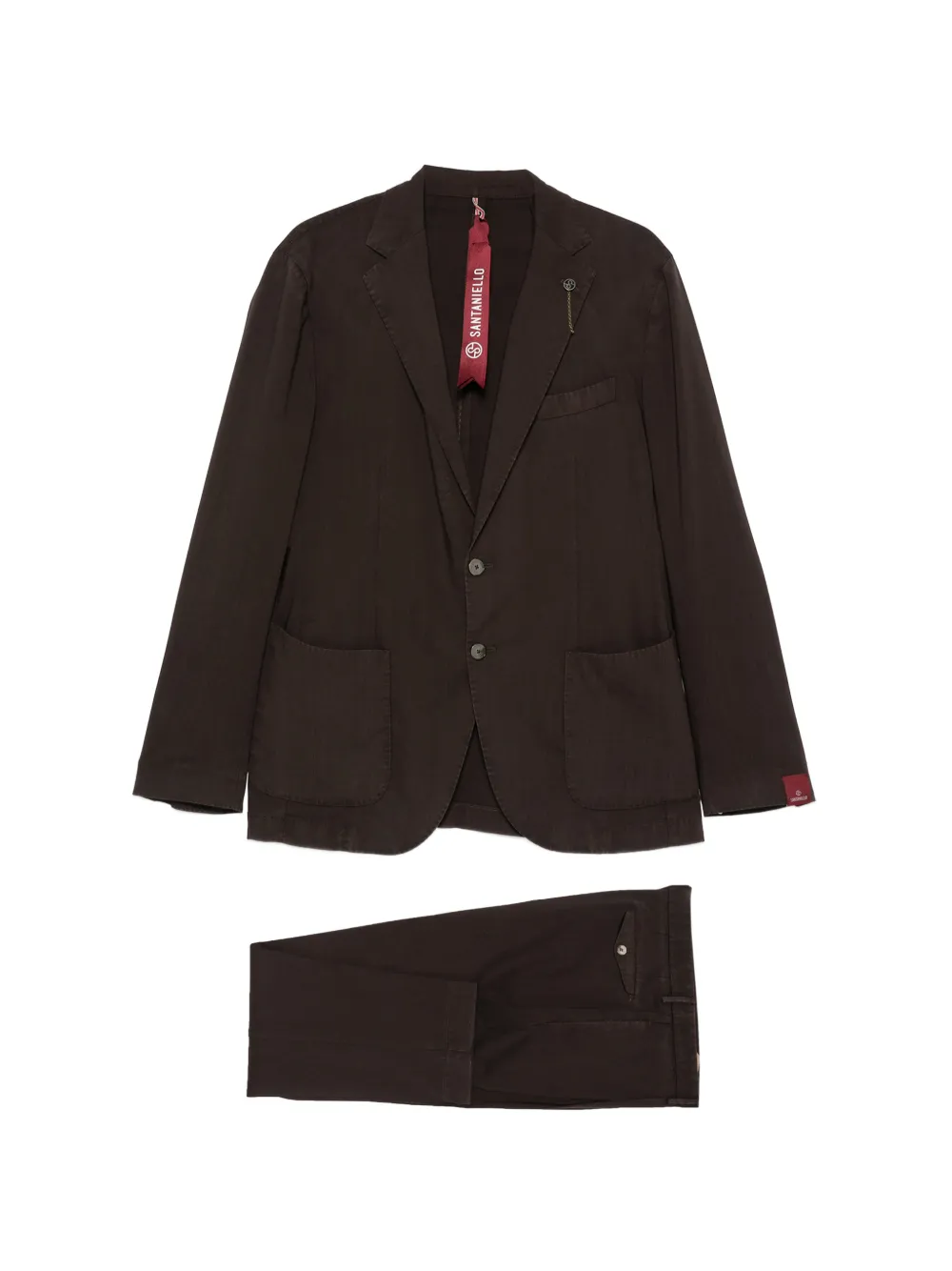 Santaniello pocket suit - Marrone