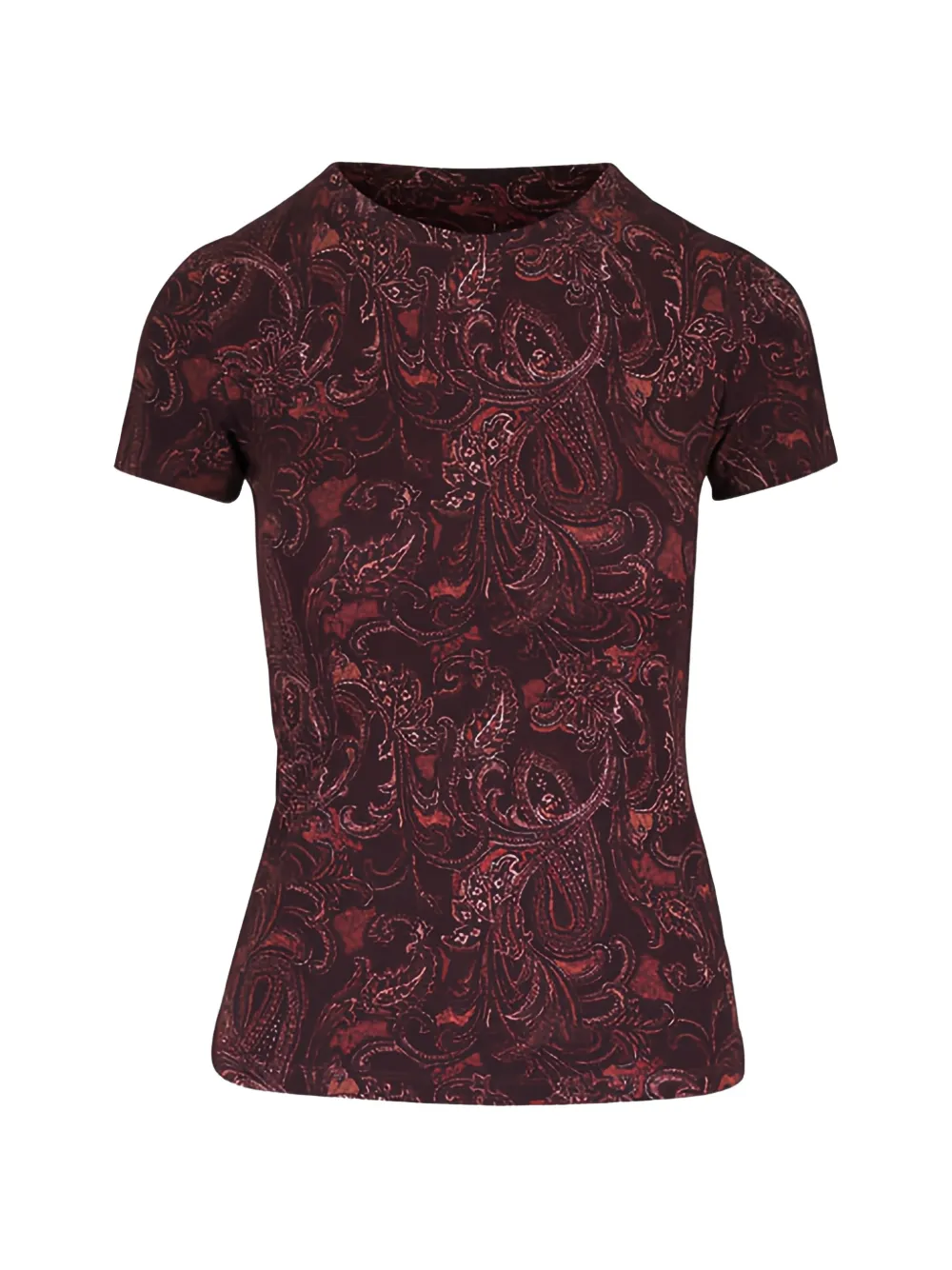 L'Agence paisley-pattern T-shirt - Marrone