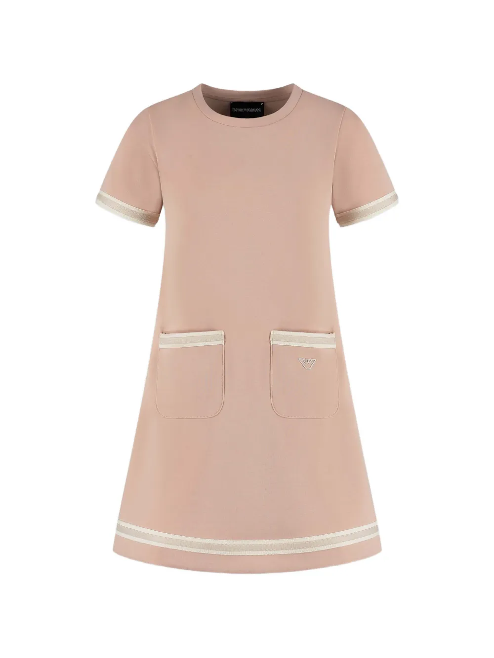 Emporio Armani Kids pocket striped mini dress - Rosa