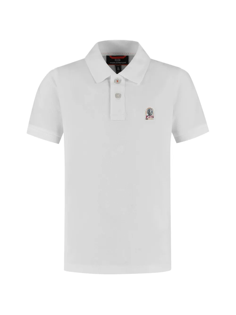 Parajumpers Kids' Wellington Logo Patch Polo Shirt In Gray