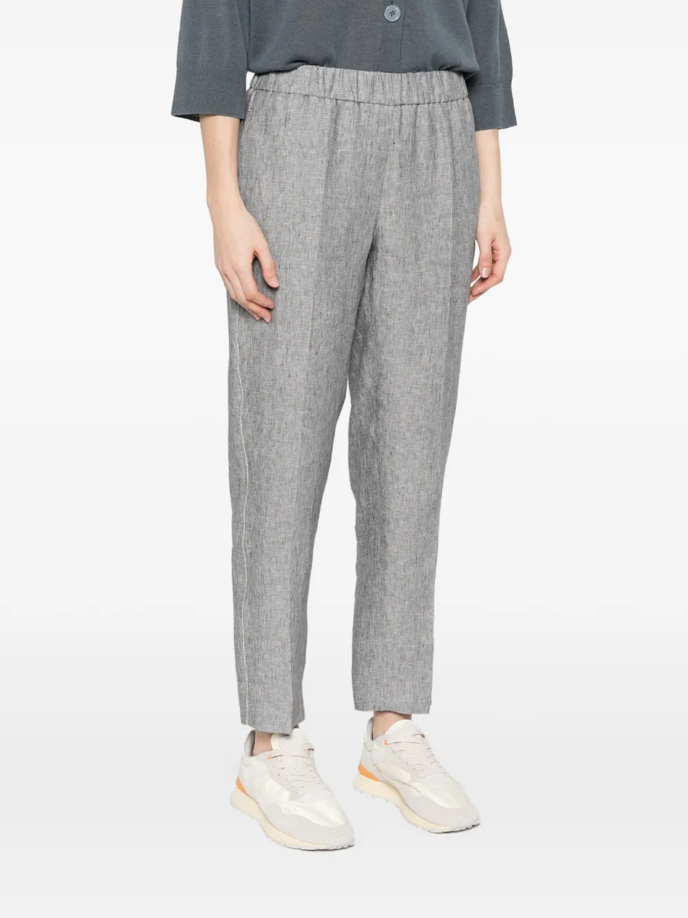 Peserico Pantalon met elastische tailleband Grijs