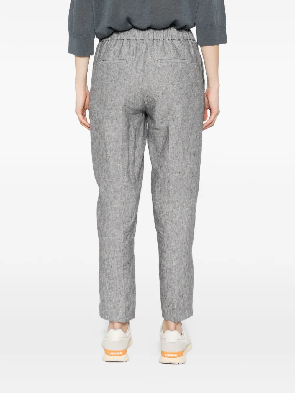 Peserico Pantalon met elastische tailleband Grijs