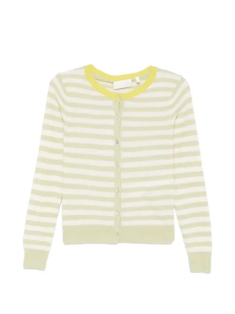 I BLUES striped round-neck cardigan