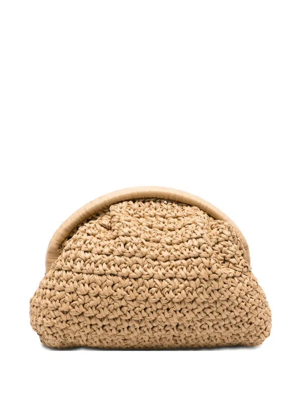 Eleventy Woven Clutch Bag in Neutrals