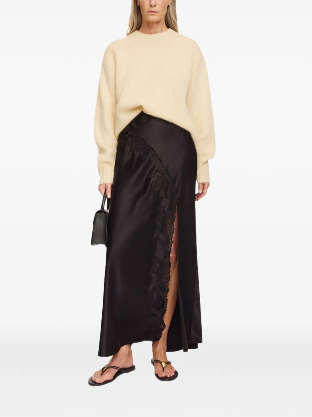 By Malene Birger Erika Lace Skirt | Black | FARFETCH