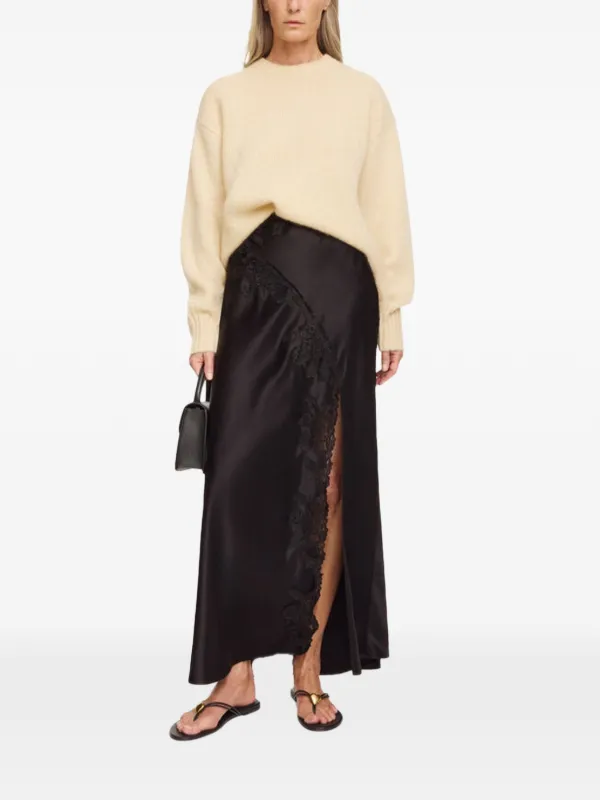 By Malene Birger Erika Lace Skirt | Black | FARFETCH