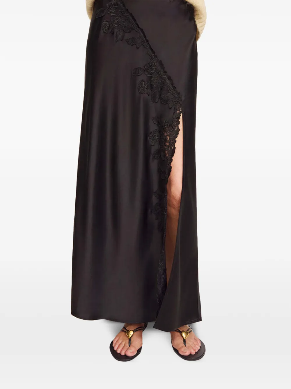 By Malene Birger Erika rok met kant Zwart