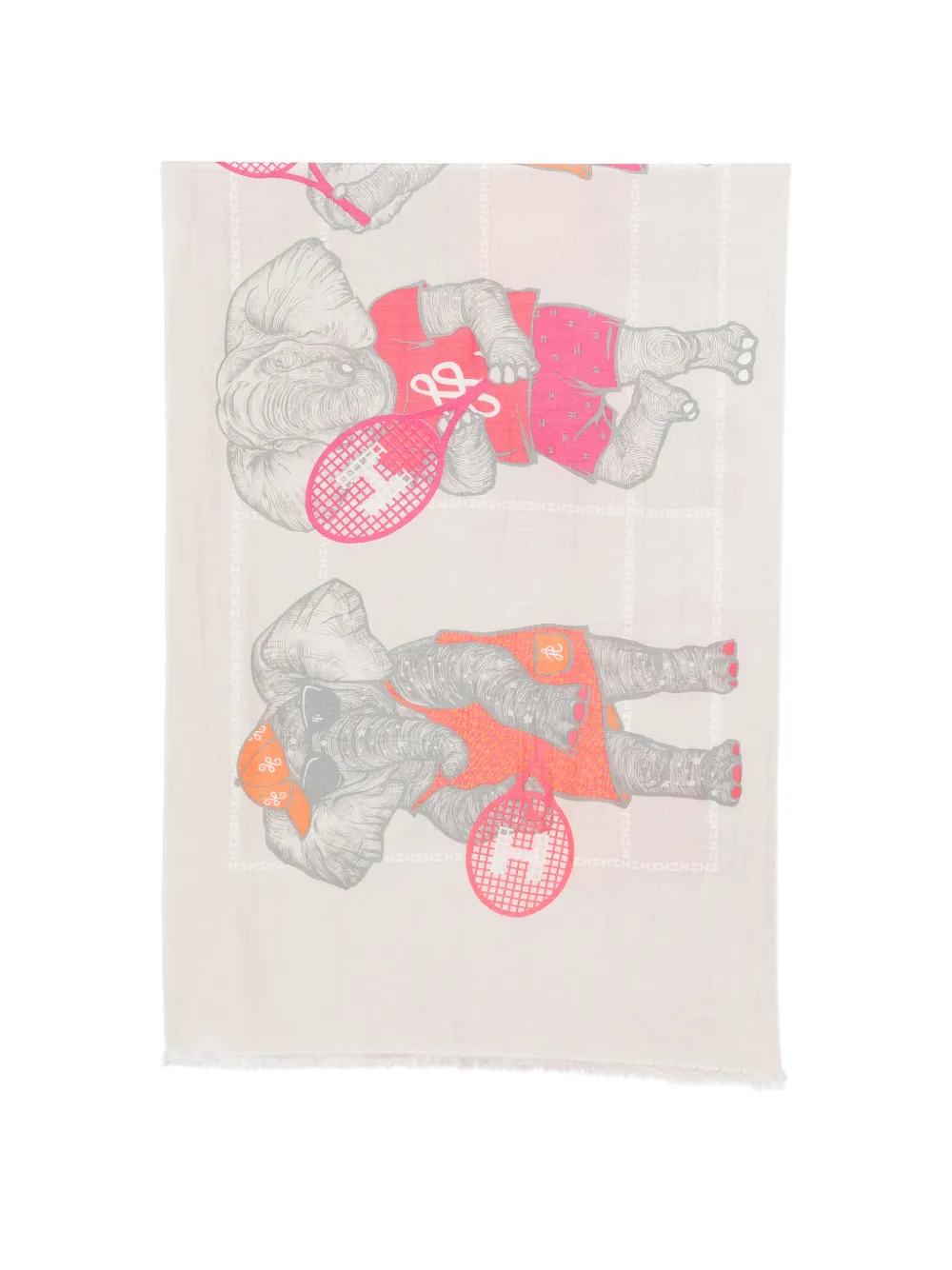 Hemisphere graphic-print scarf - Neutrals