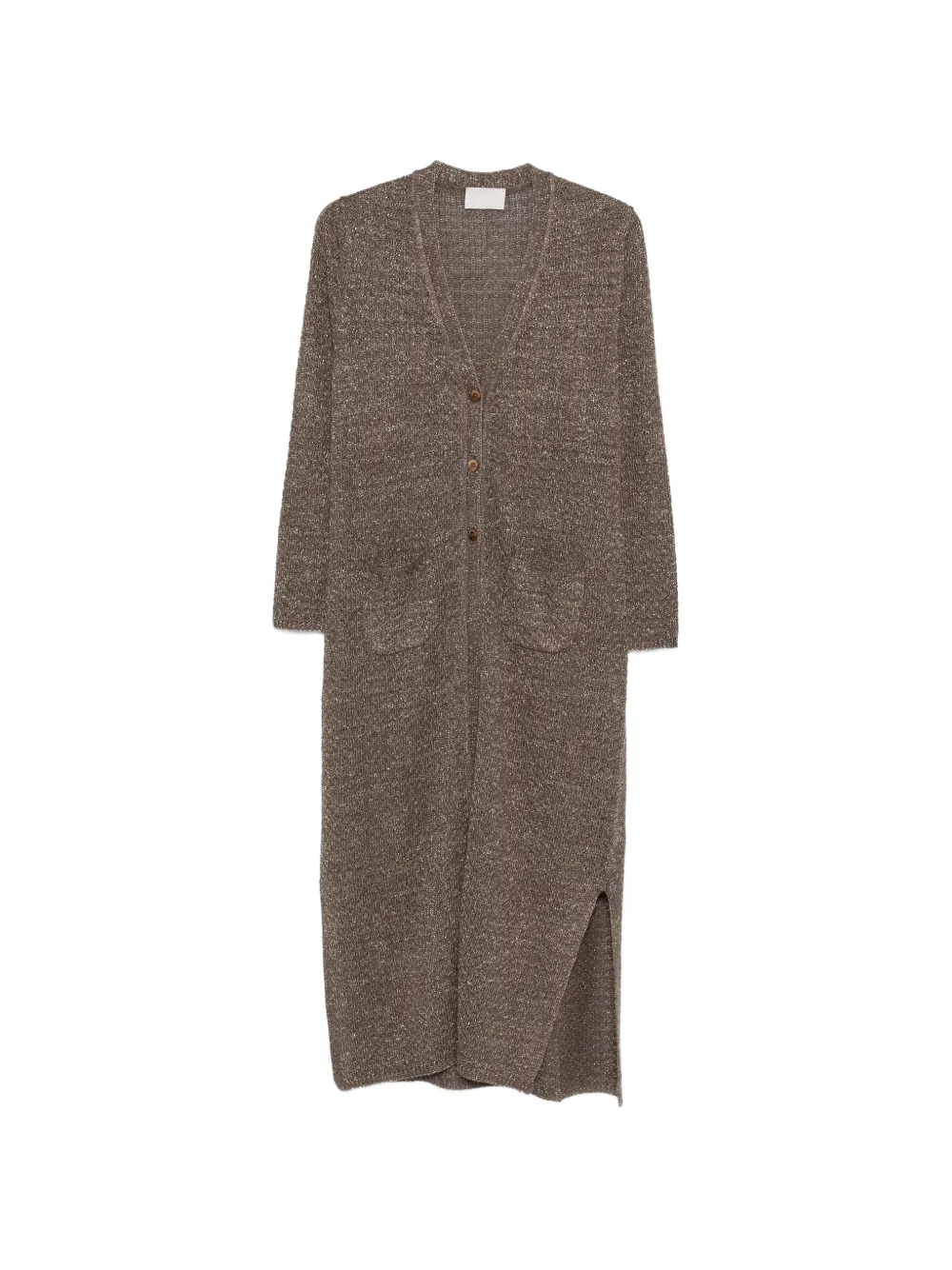 Hemisphere pockets slit coat - Brown