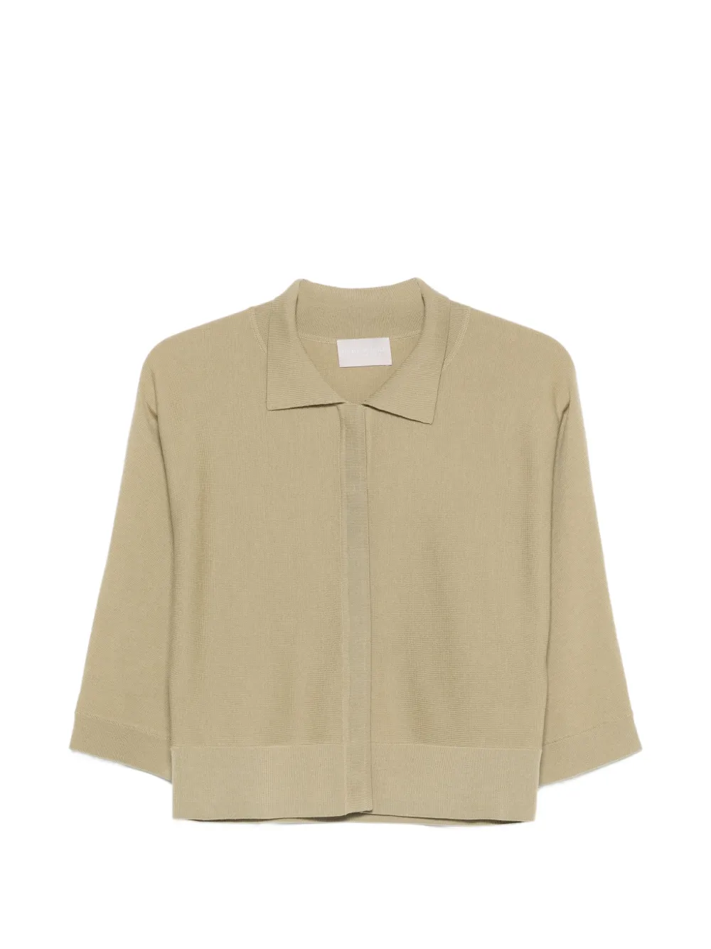 Hemisphere Three-quarter-sleeves Shirt In Green
