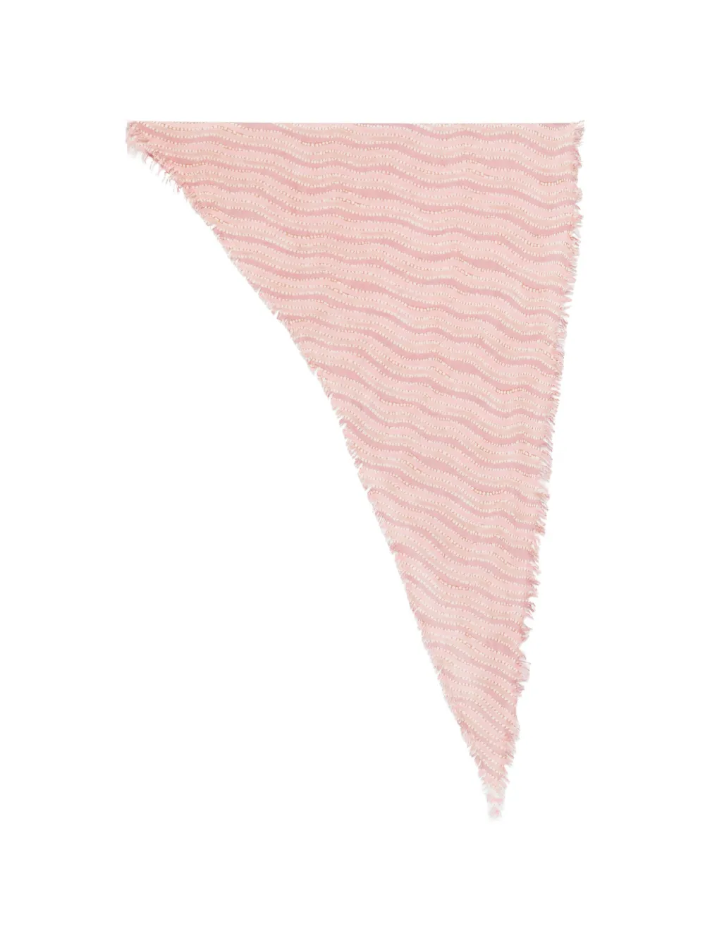 Hemisphere fringed scarf - Rosa