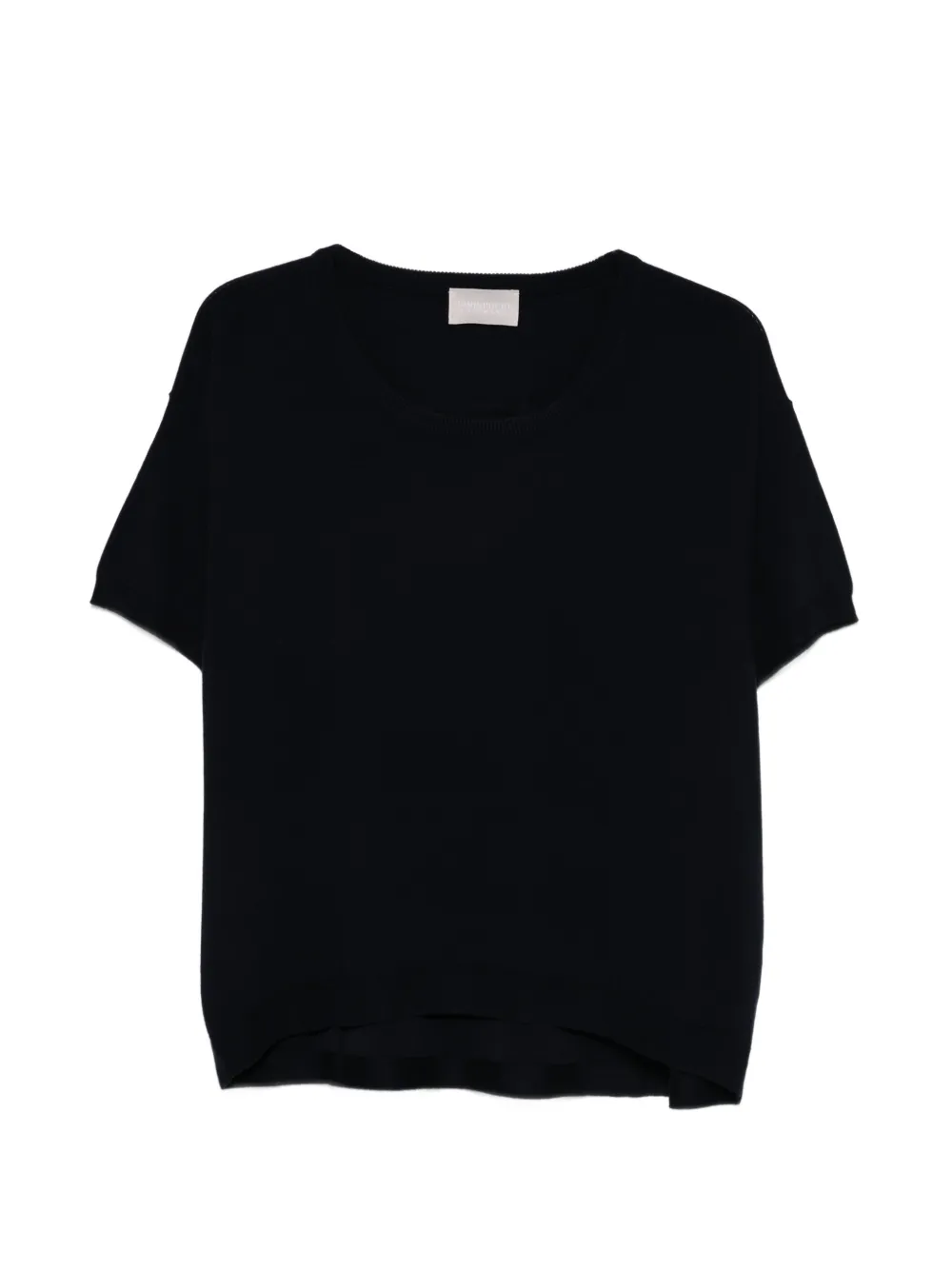 Hemisphere Short-sleeve Knitwear In Black