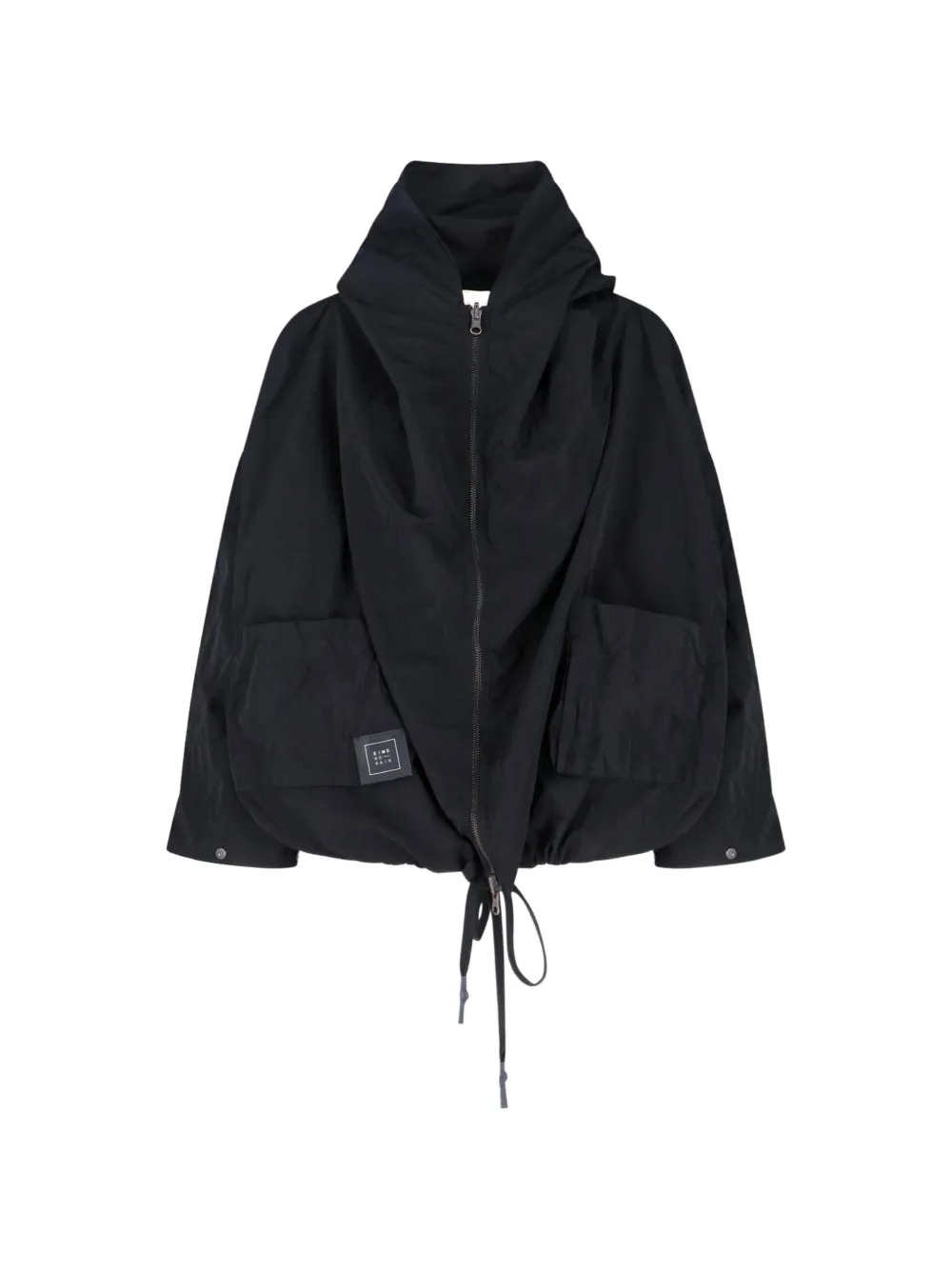 KIMO NO-RAIN hooded zip-fastening jacket - Nero