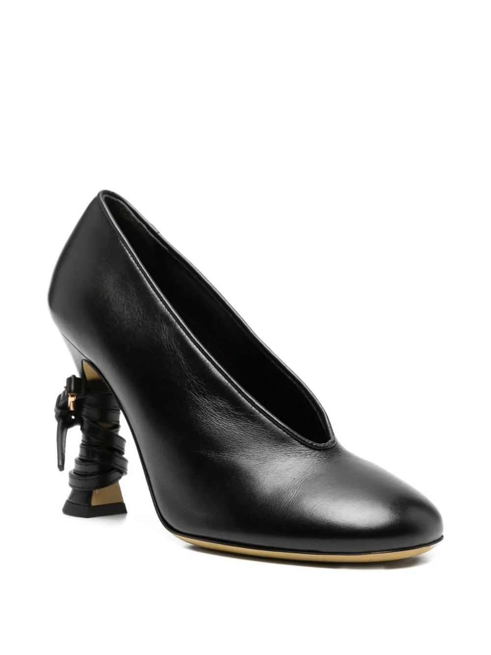 Moschino sculpted pumps Zwart