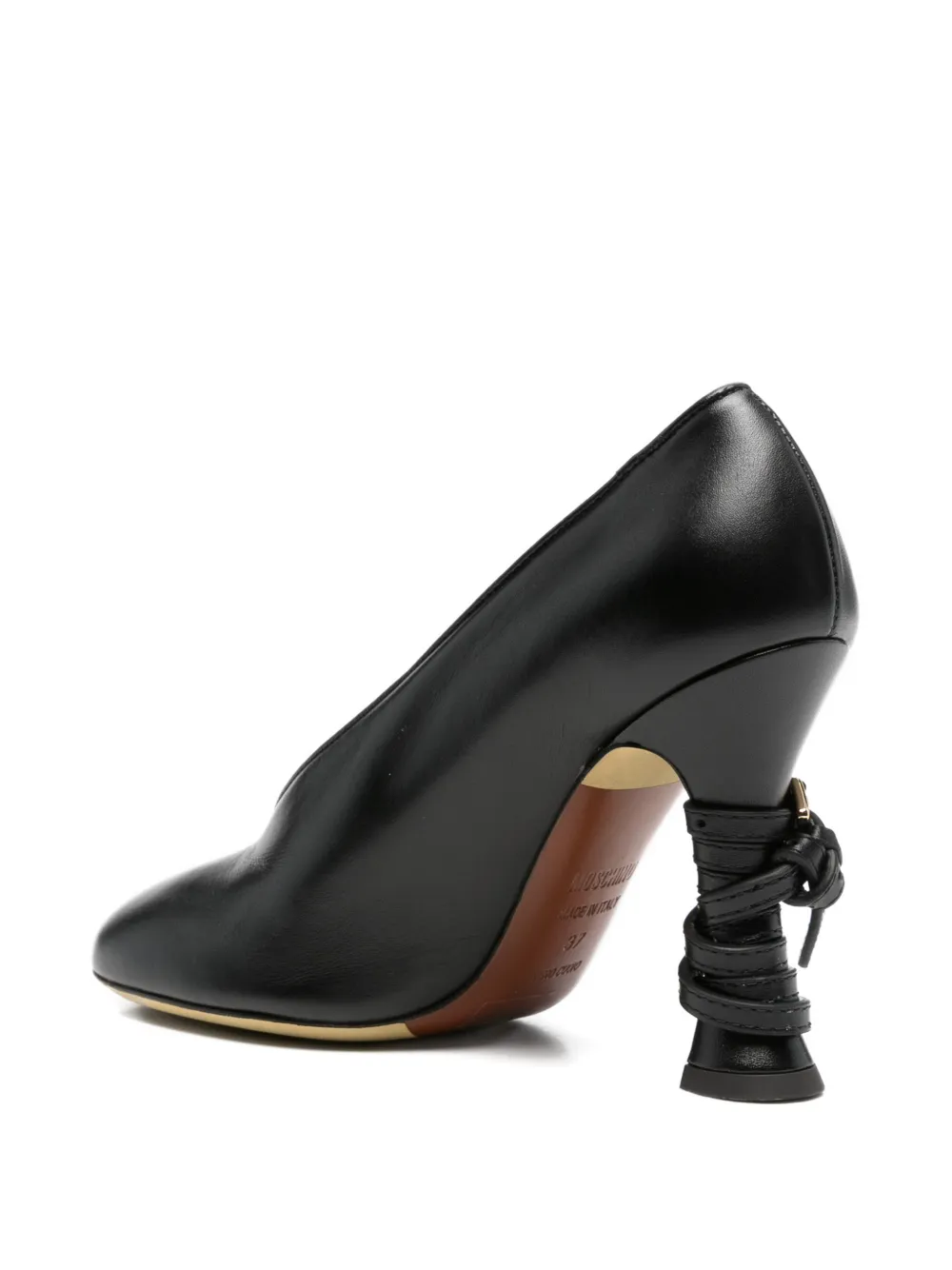 Moschino sculpted pumps Zwart