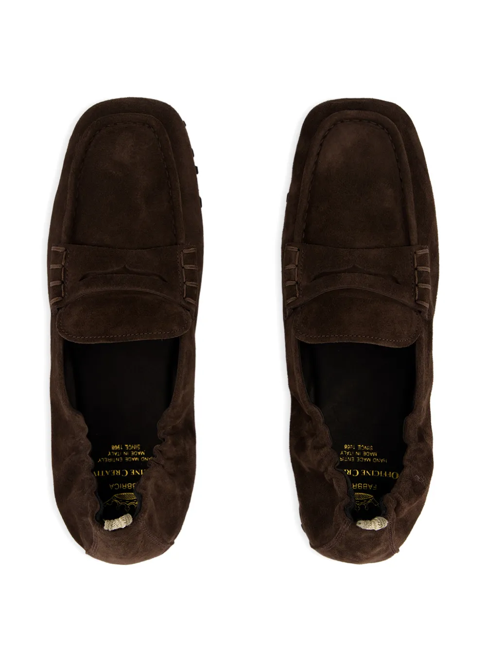 Officine Creative Travis suede loafers Bruin