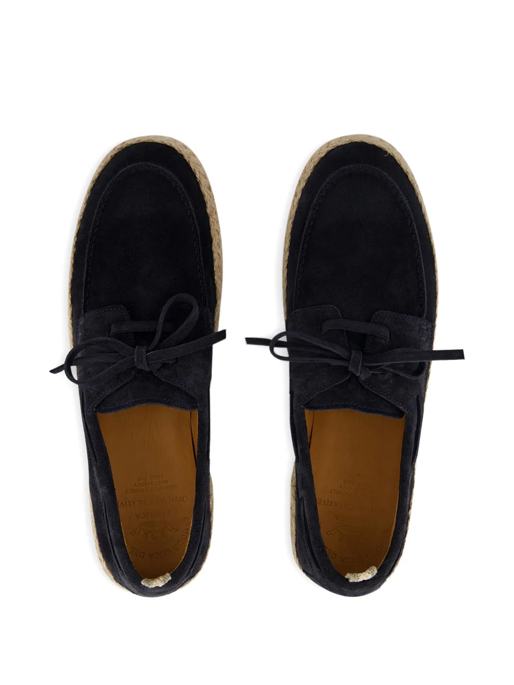 Officine Creative Bowline suede espadrilles Blauw