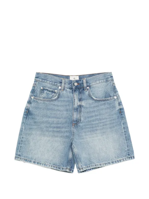 ANINE BING Heath washed-denim shorts