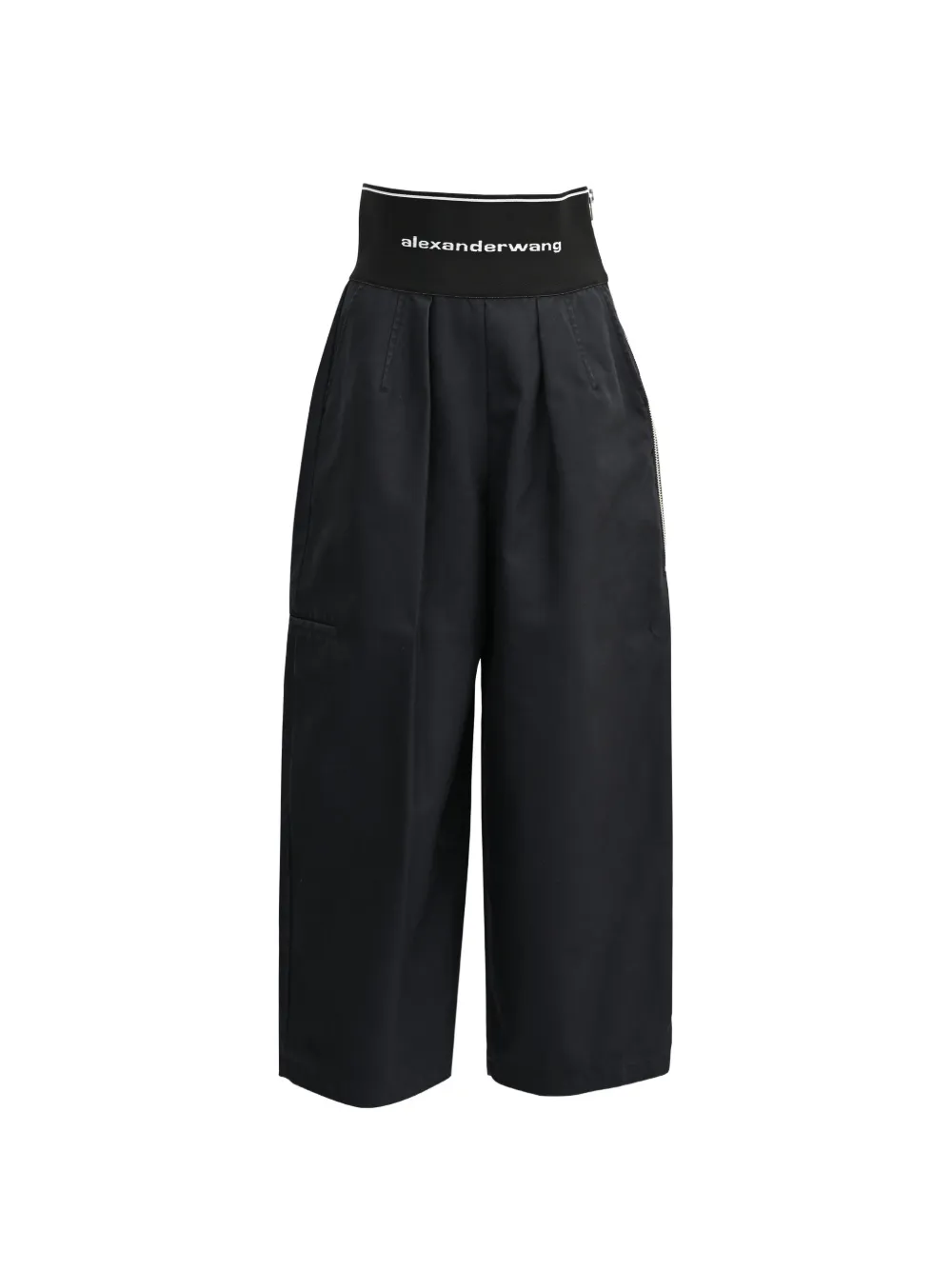 Alexander Wang high-waisted wide-leg trousers - Nero