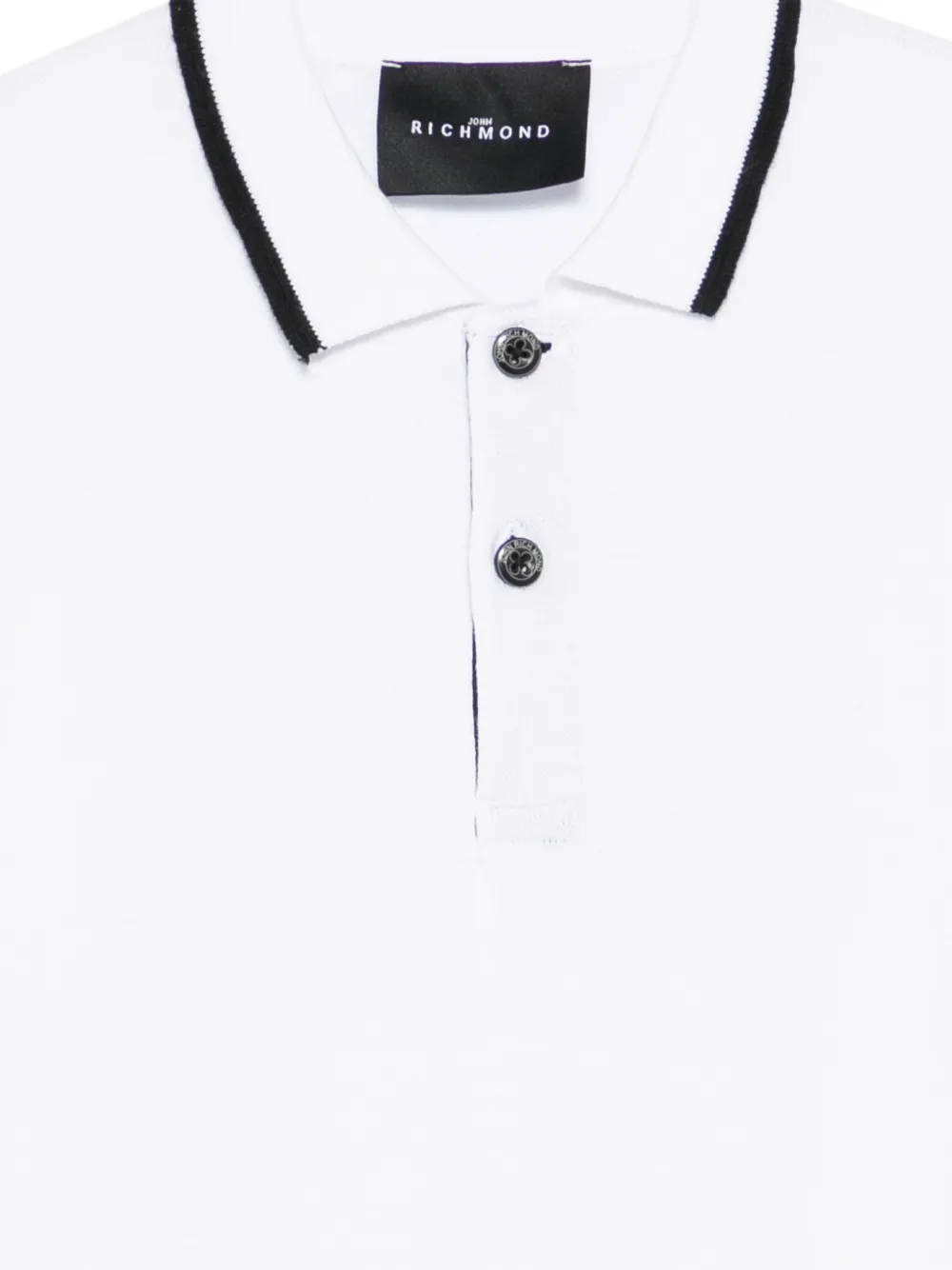John Richmond Junior Poloshirt met logoprint Wit
