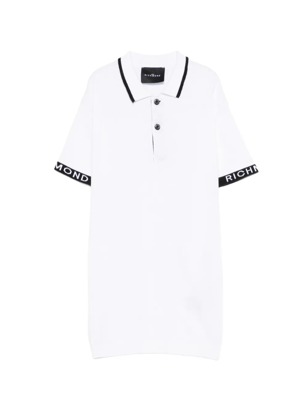 John Richmond Junior logo-print polo shirt - Bianco