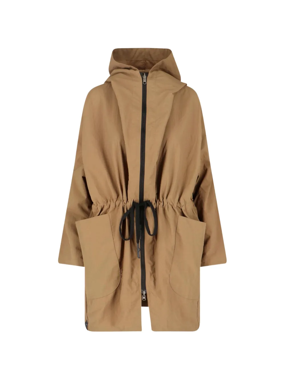 KIMO NO-RAIN drawstring hooded parka - Marrone