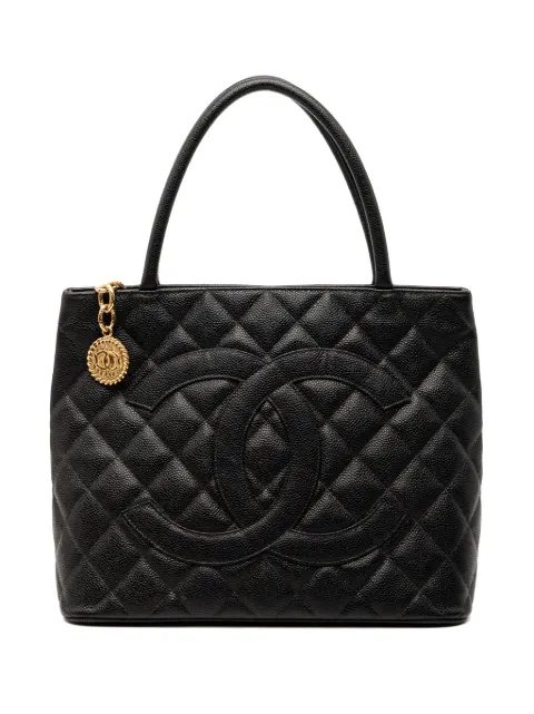 CHANEL Pre-Owned 2003-2003 Caviar Medallion Tote Bag