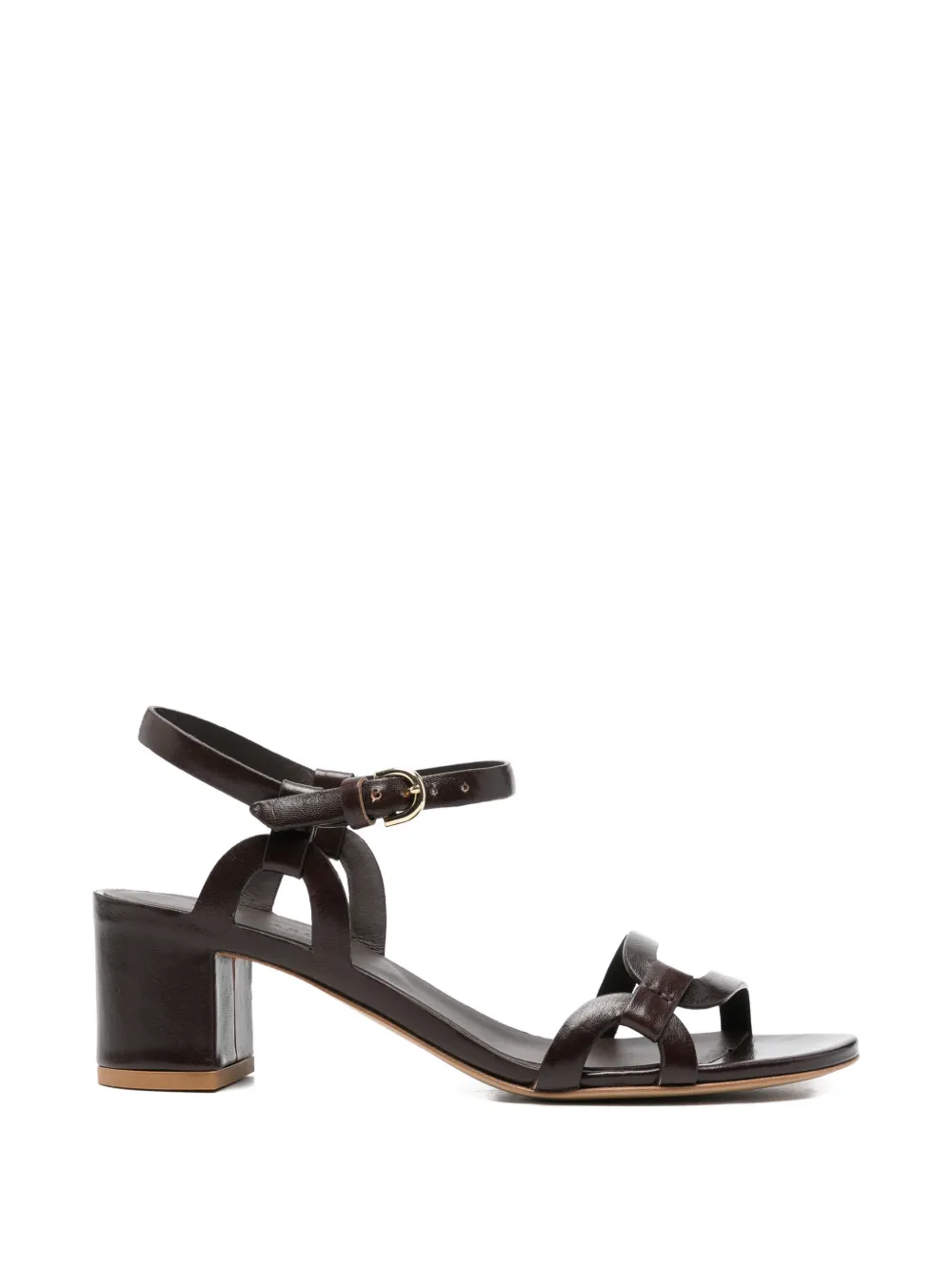 Del Carlo strappy leather sandals - Marrone