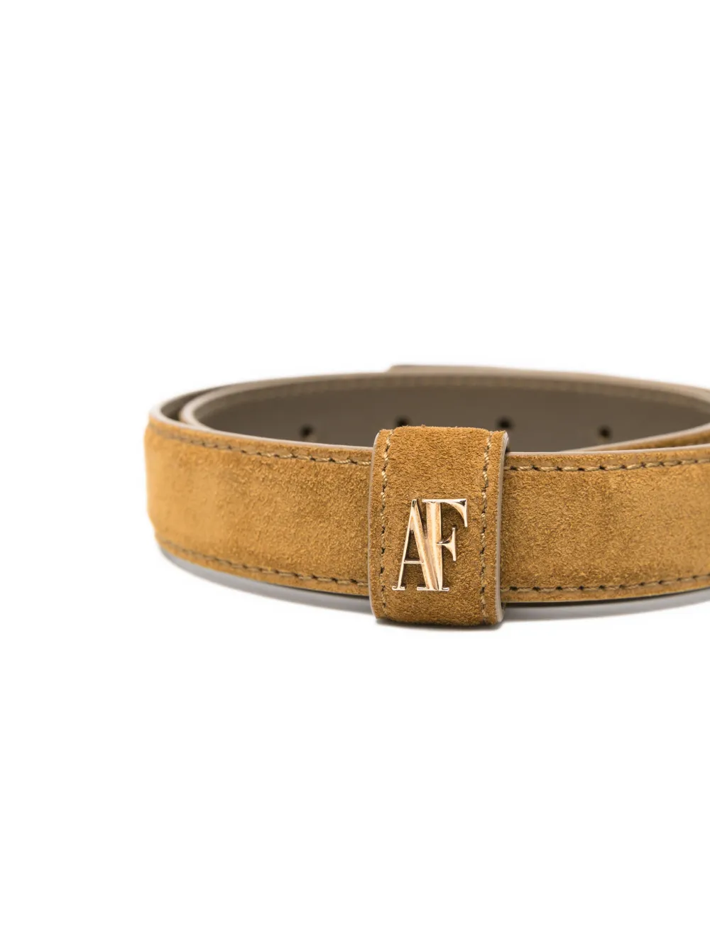 Alberta Ferretti Riem met logoplakkaat Bruin