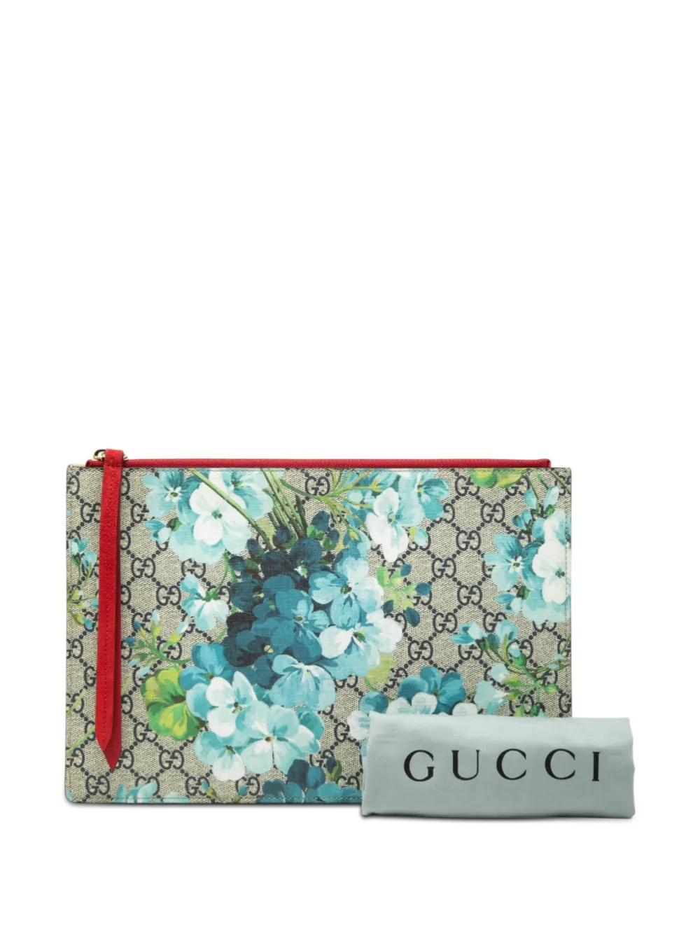 GUCCI レアブルームス フローラ ゼラニウム クラッチバッグ 新品未使用品 Gucci Pre-Owned 2000-2015 GGスプリーム ブルームス クラッチバッグ