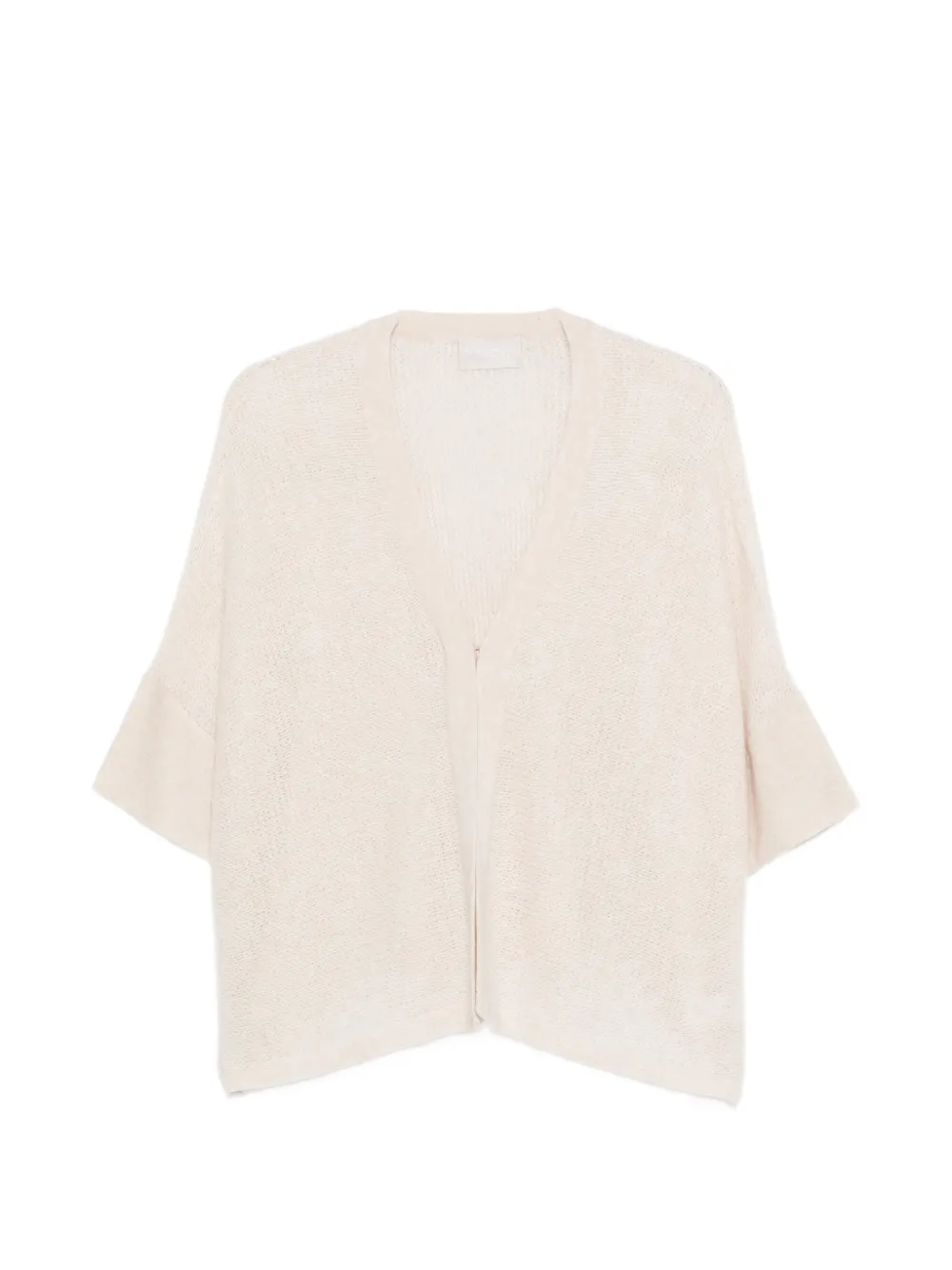 Hemisphere Bell-sleeve Cardigan In Neutral