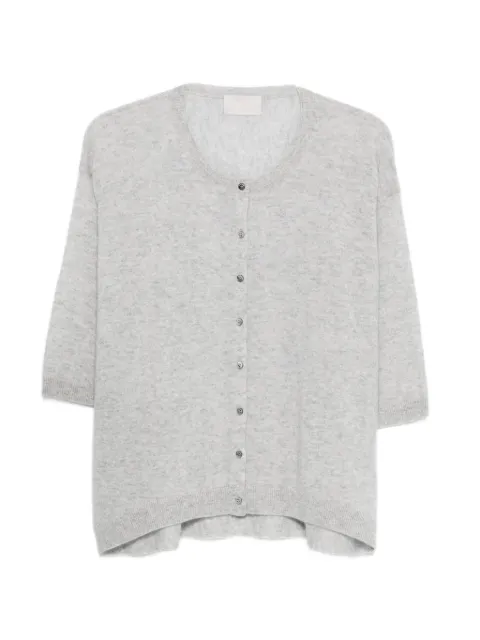 Hemisphere buttoned cardigan