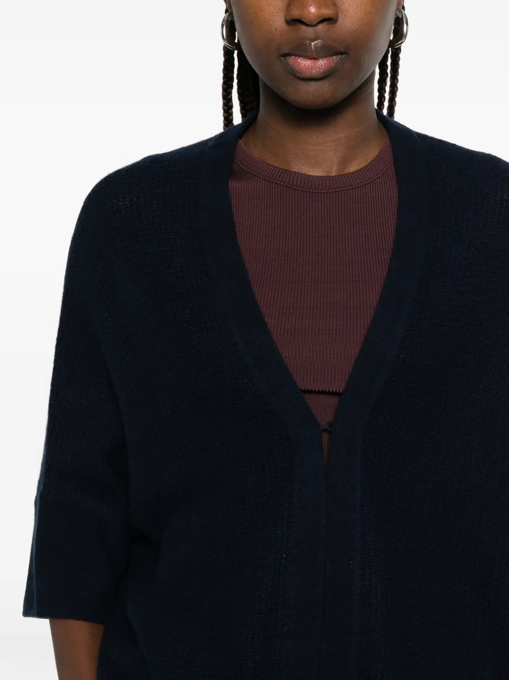 Hemisphere Vest met flared mouwen Zwart