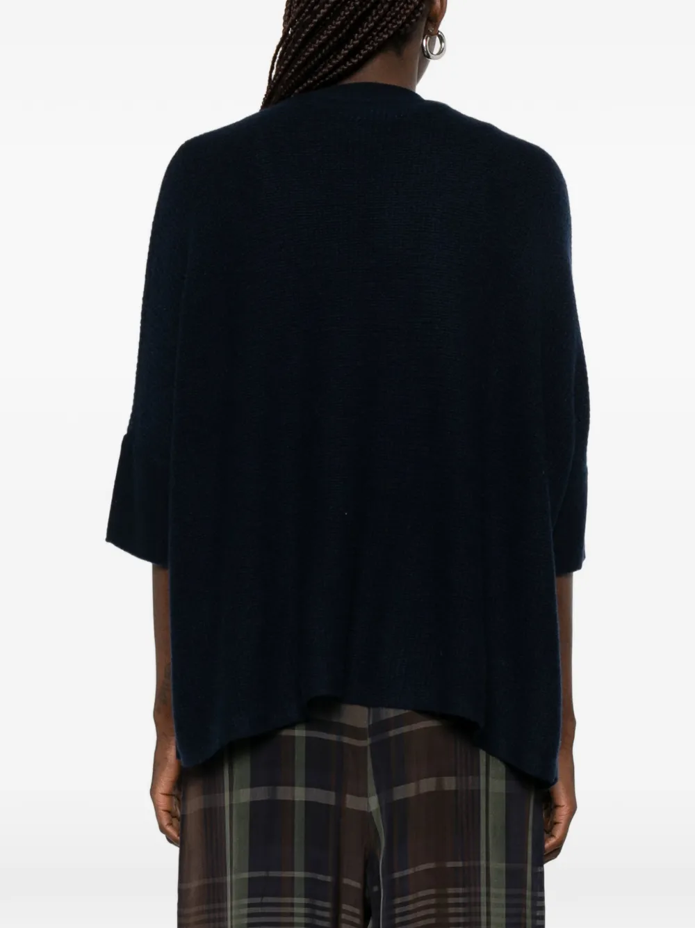Hemisphere Vest met flared mouwen Zwart
