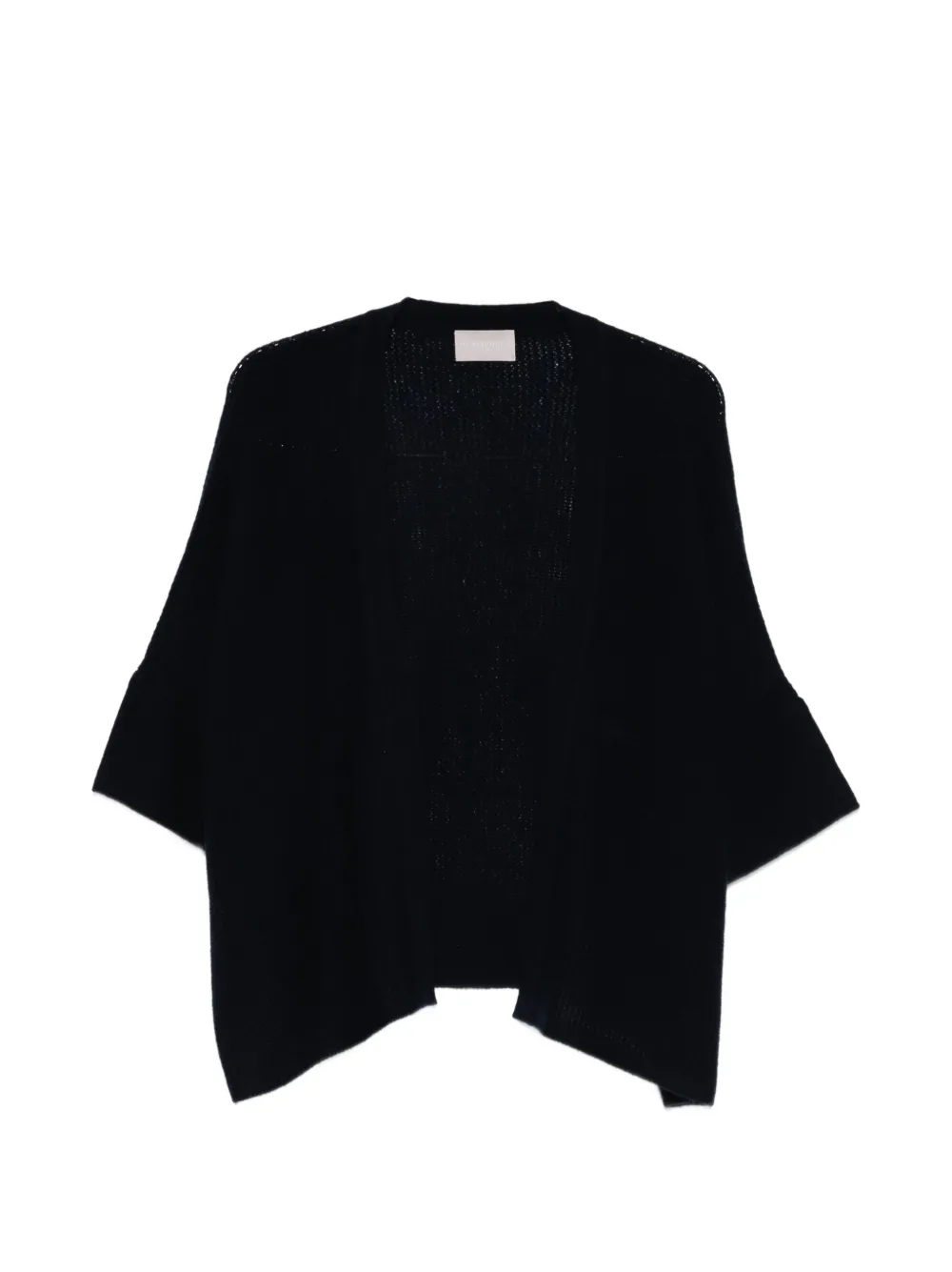 Hemisphere Flared-sleeve Cardigan In Black