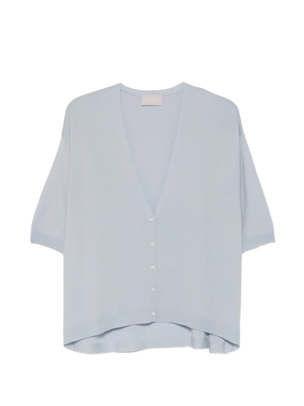 Hemisphere button V-neck cardigan - Blau